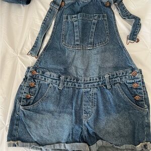 Cotton On Blue Denim Shortalls